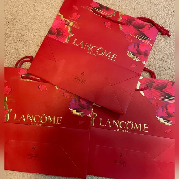 Lancôme Red Floral Gift Bags - Picture 2 of 2